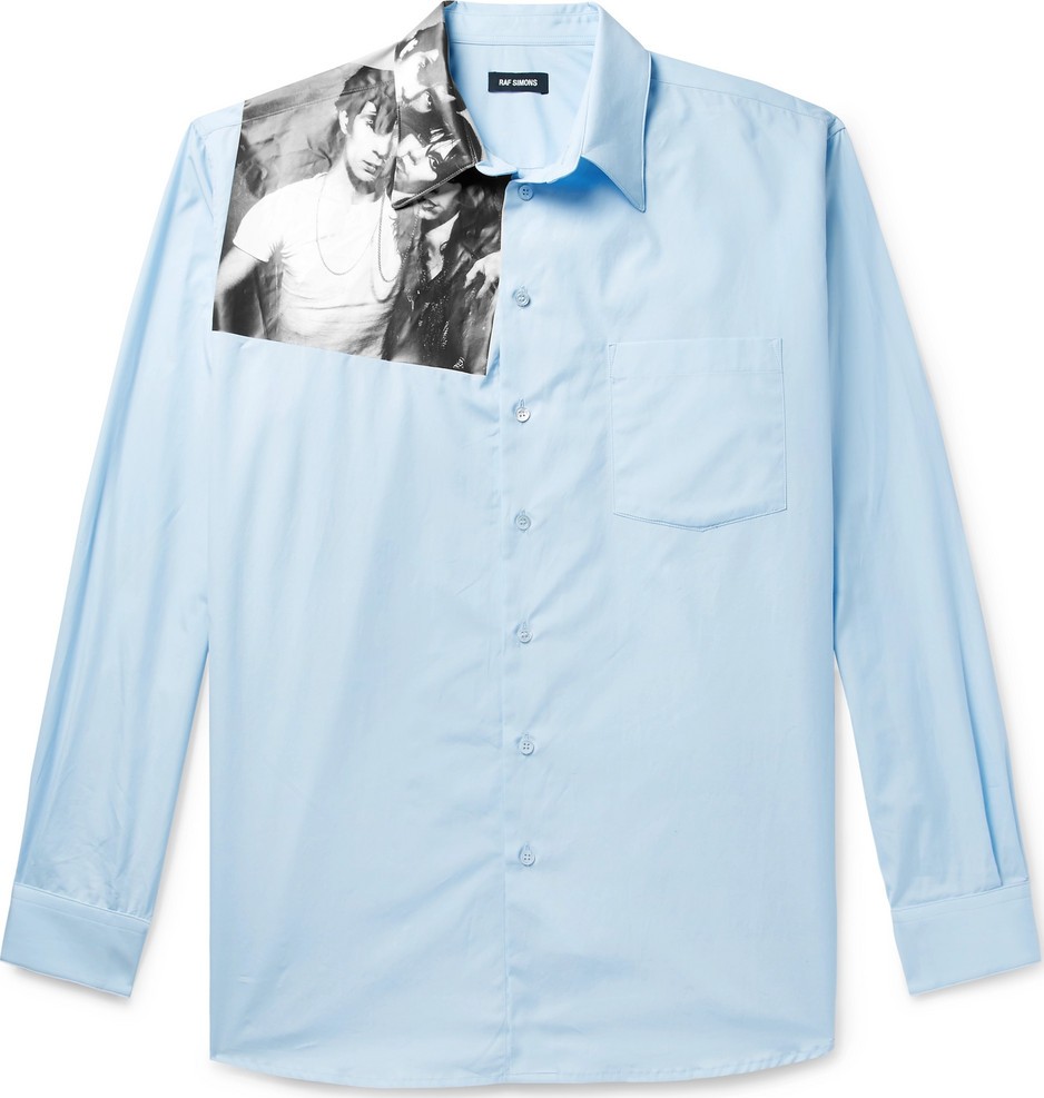 Raf Simons Printed Cotton-Poplin Shirt