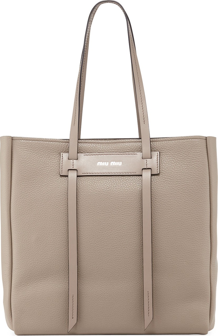 Miu Miu Daino Double-Handle Tote Bag