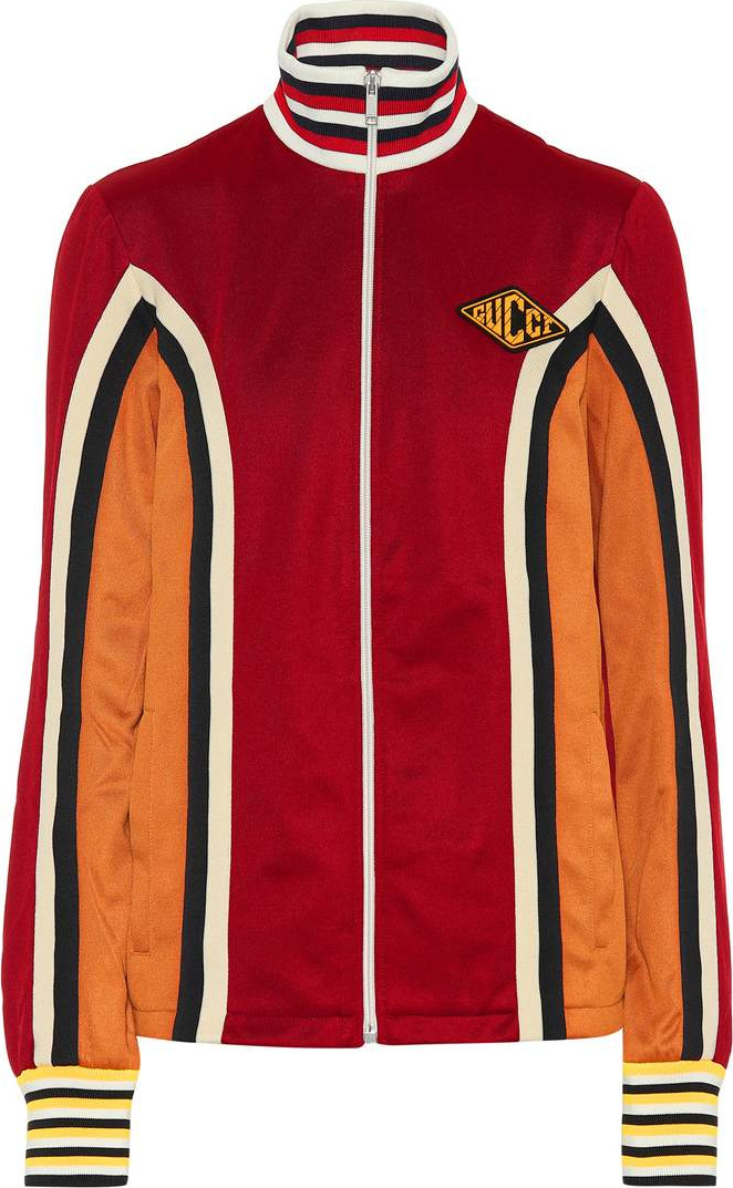 Gucci Striped jersey track jacket