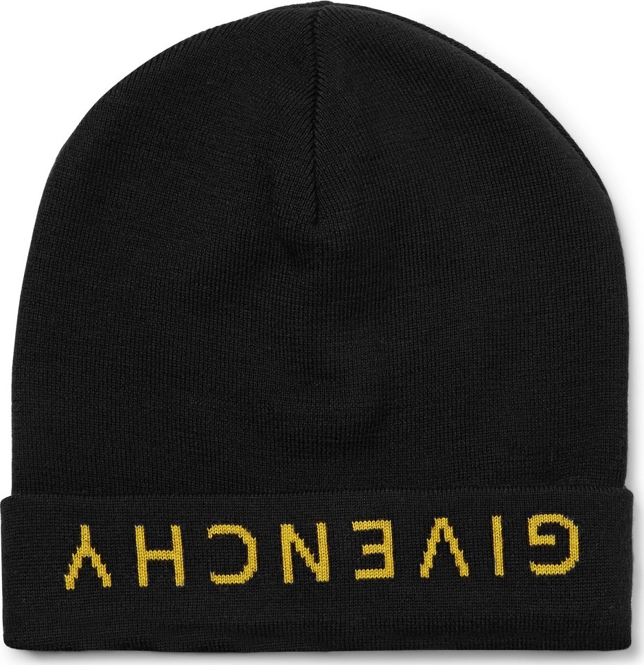 Givenchy Logo-Jacquard Wool Beanie