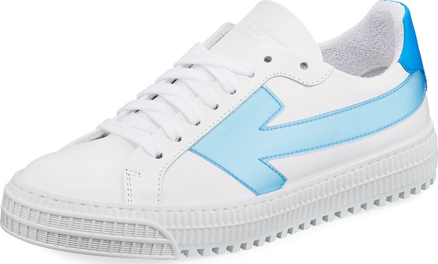 Off White Arrow Low-Top Leather Sneakers