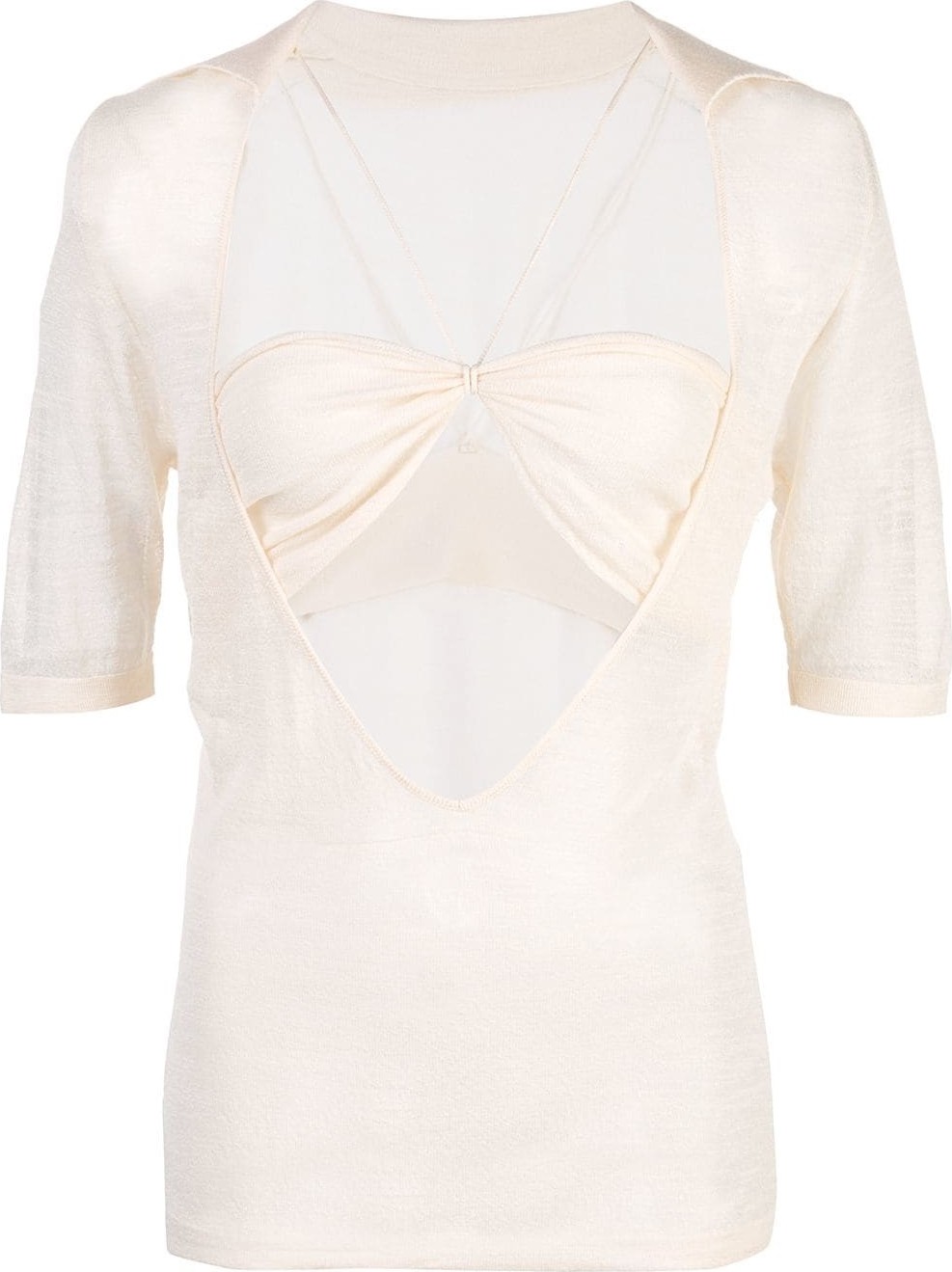 Jacquemus Piana Open Knit Top