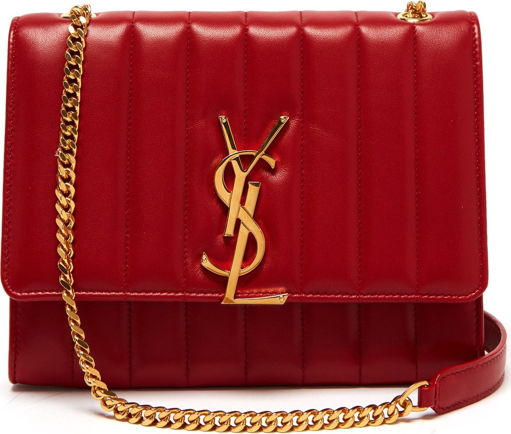 Saint Laurent Vicky quilted-leather cross-body bag