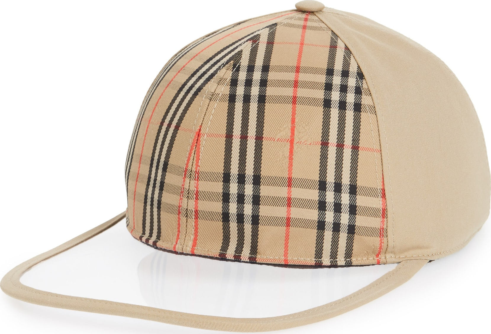 Burberry London England Clear Brim Check Baseball Cap