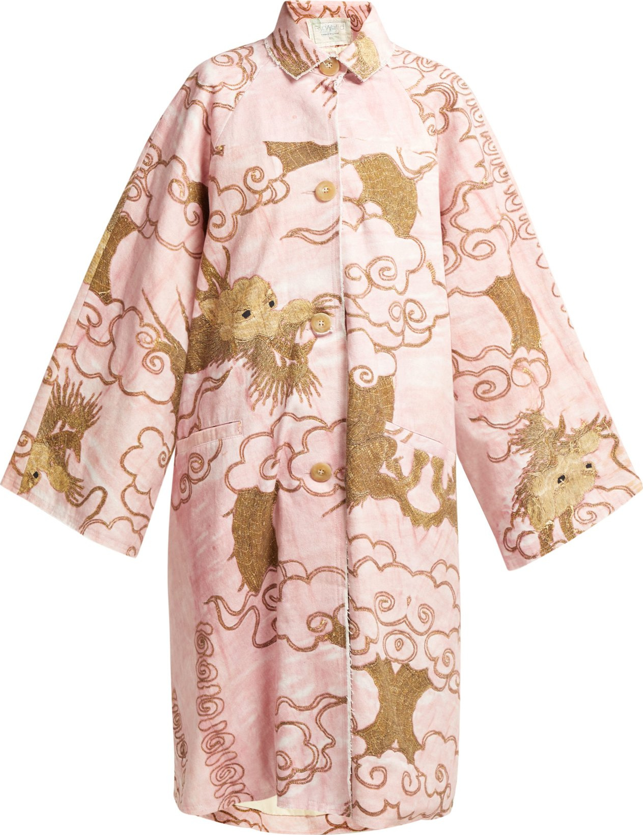 By Walid Dorothee antique-cotton coat