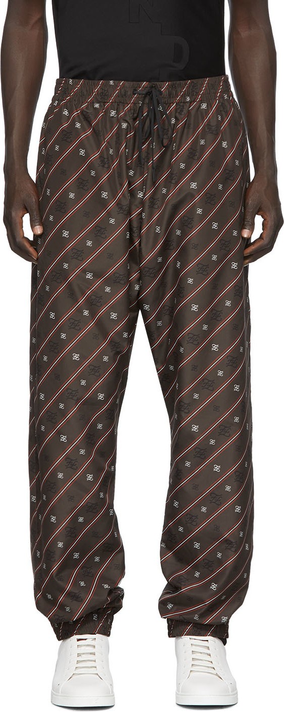 Fendi Brown Karligraphy Lounge Pants