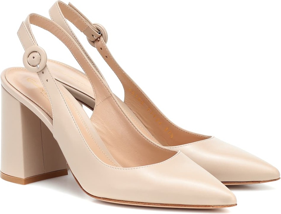 Gianvito Rossi Slingback leather pumps