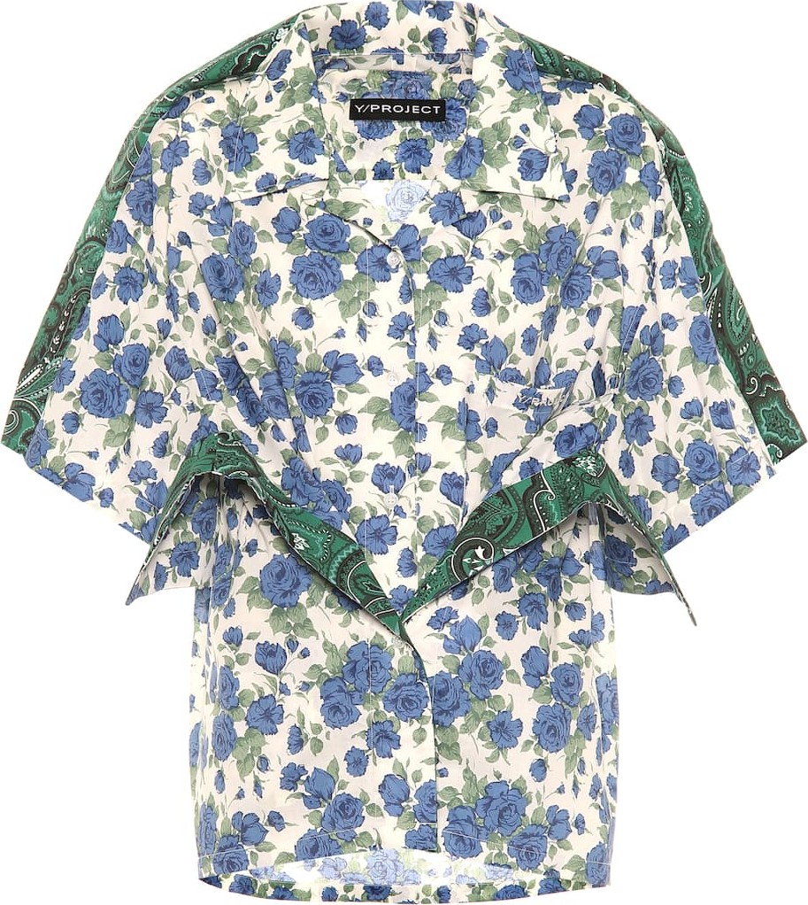 Y/Project Floral cotton shirt