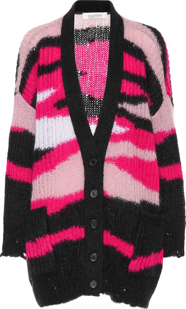 Valentino Mohair and wool-blend cardigan