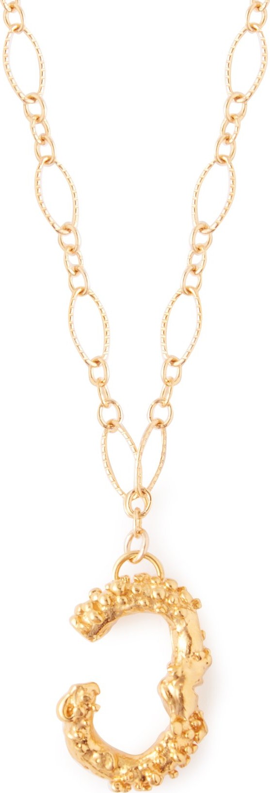 Alighieri Lucky Number 3 24kt gold-plated necklace