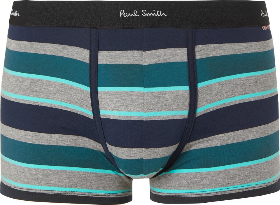 Paul Smith Striped Stretch-Cotton Boxer Briefs
