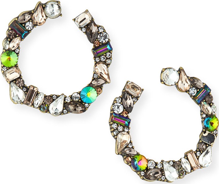 BAUBLEBAR Seraphine Stone Hoop Earrings