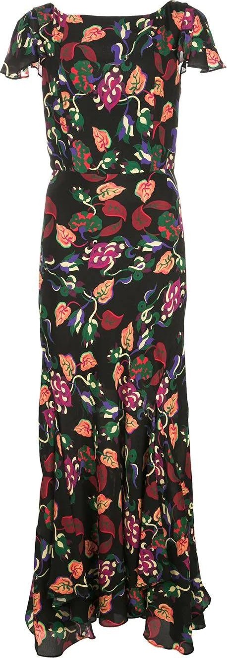 Saloni paisley printed dress