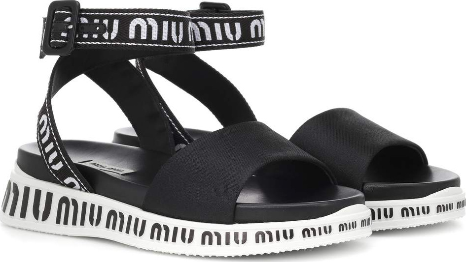 Miu Miu Logo sandals