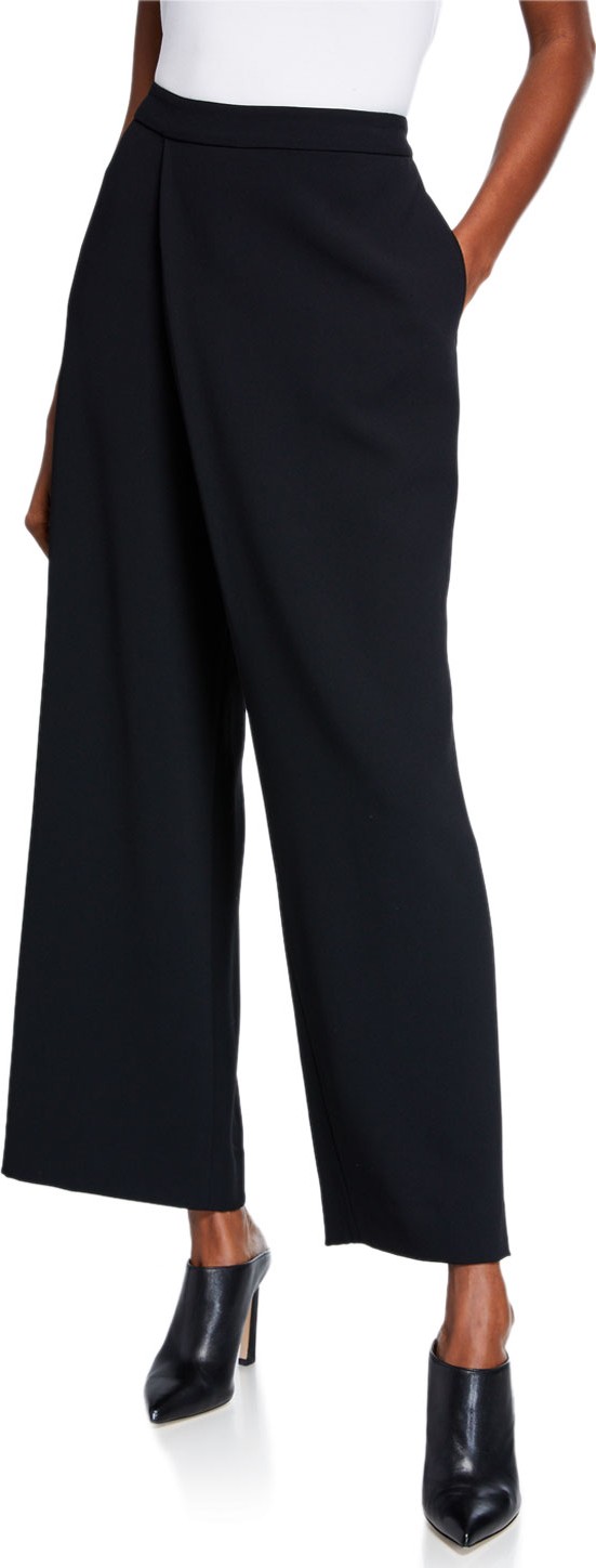 DIANE von FURSTENBERG Kiersten Straight-Leg Crepe Ankle Pants