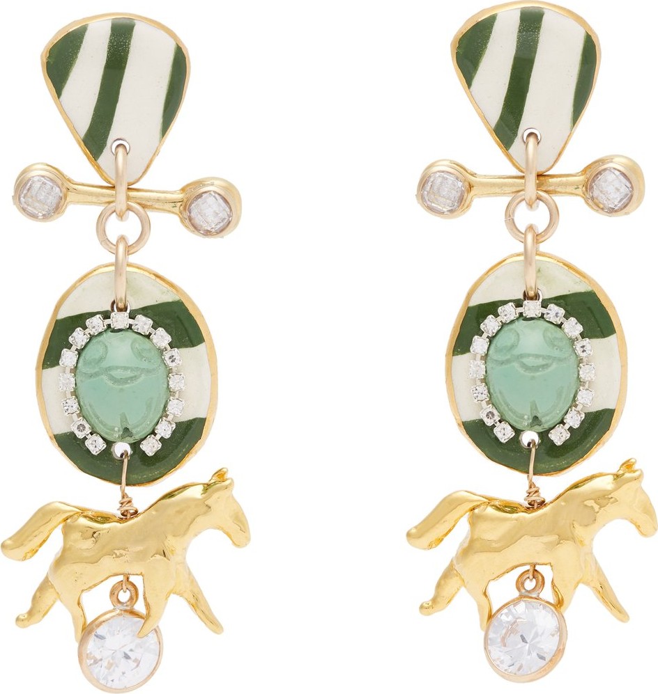 Sonia Boyajian Breton ceramic drop earrings