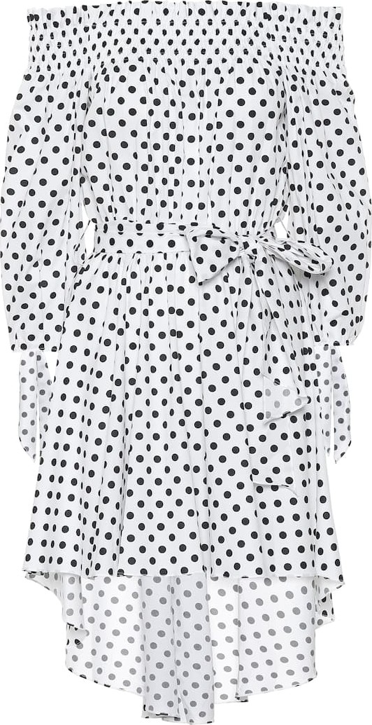 Caroline Constas Lou stretch cotton minidress