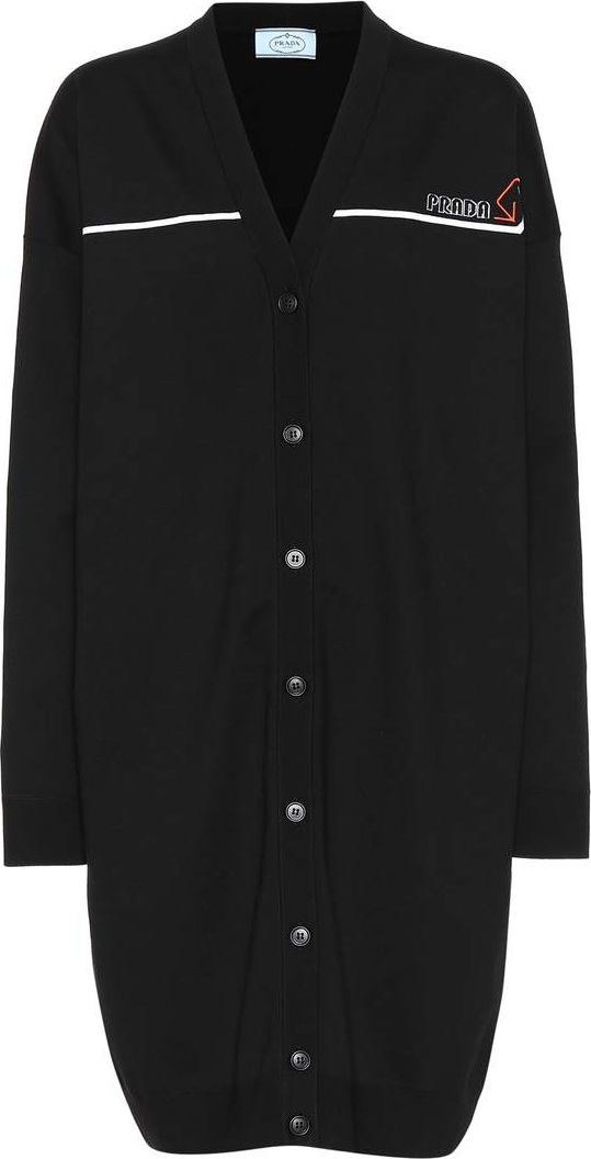 Prada Oversized stretch wool cardigan