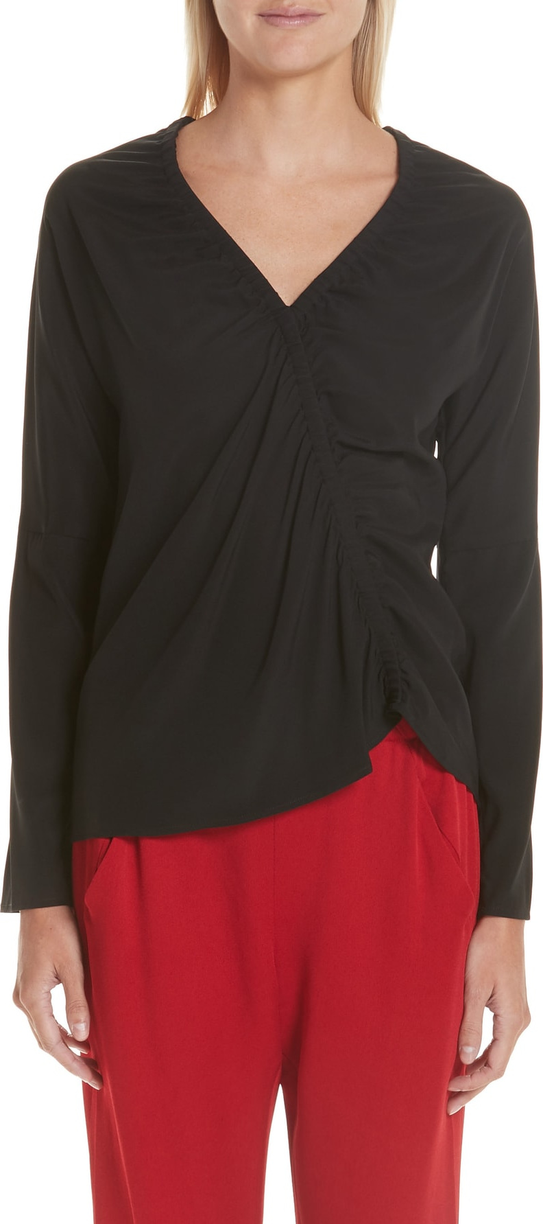 Zero + Maria Cornejo Elise Stretch Silk Top