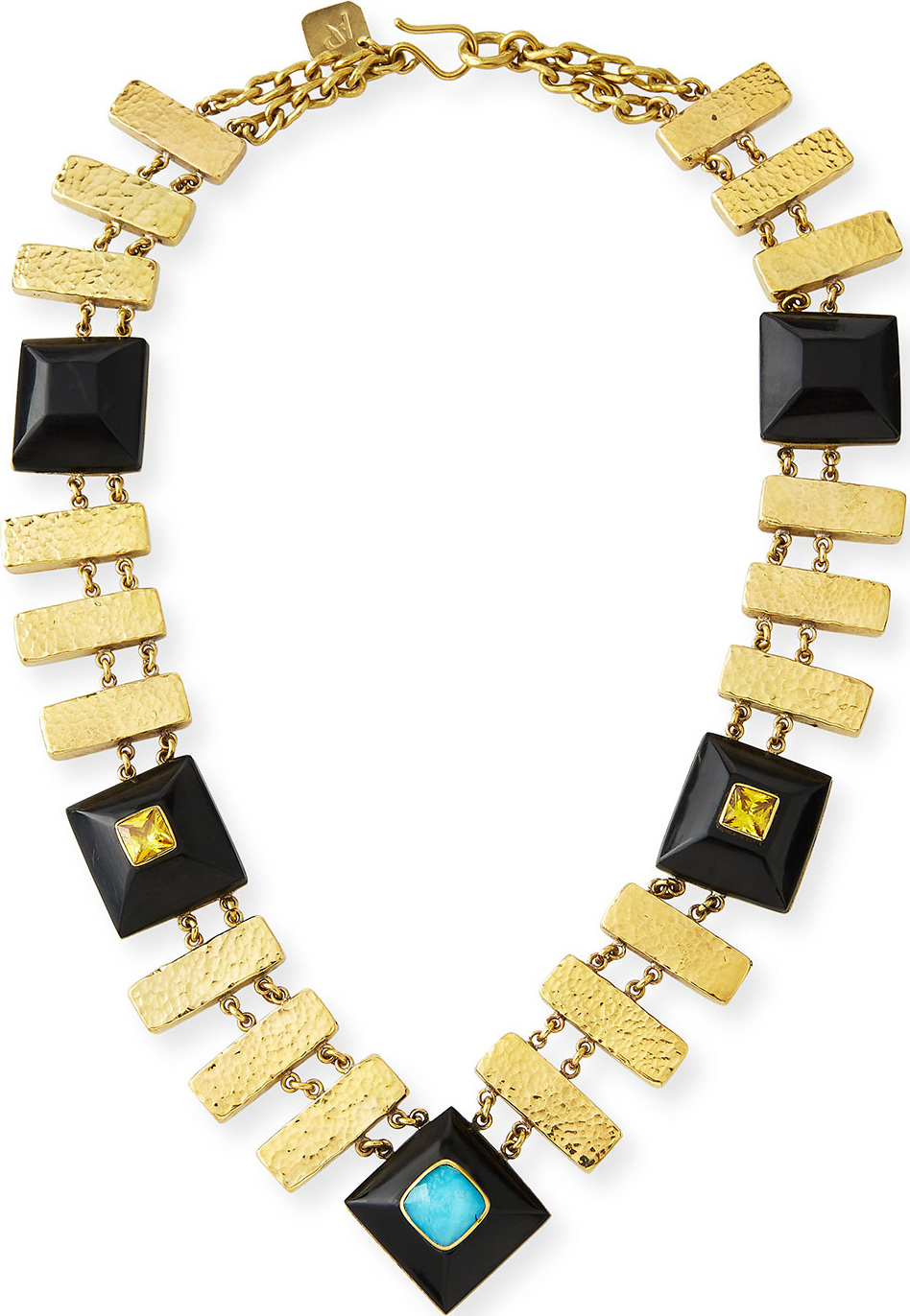Ashley Pittman Pevu Necklace w/ Turquoise & Citrine