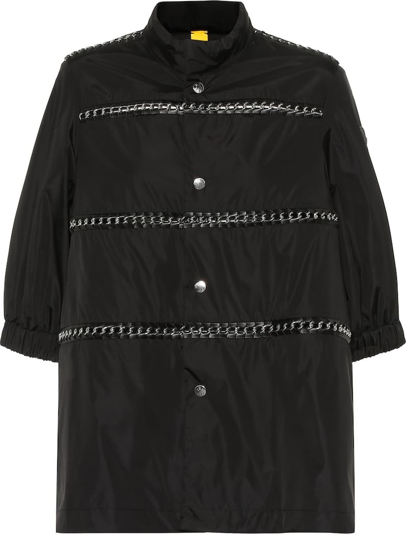 Moncler Genius 6 MONCLER NOIR KEI NINOMIYA leather-trimmed nylon coat