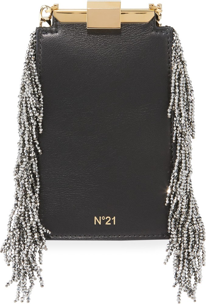 Nº21 Chain-Fringe Framed Bag