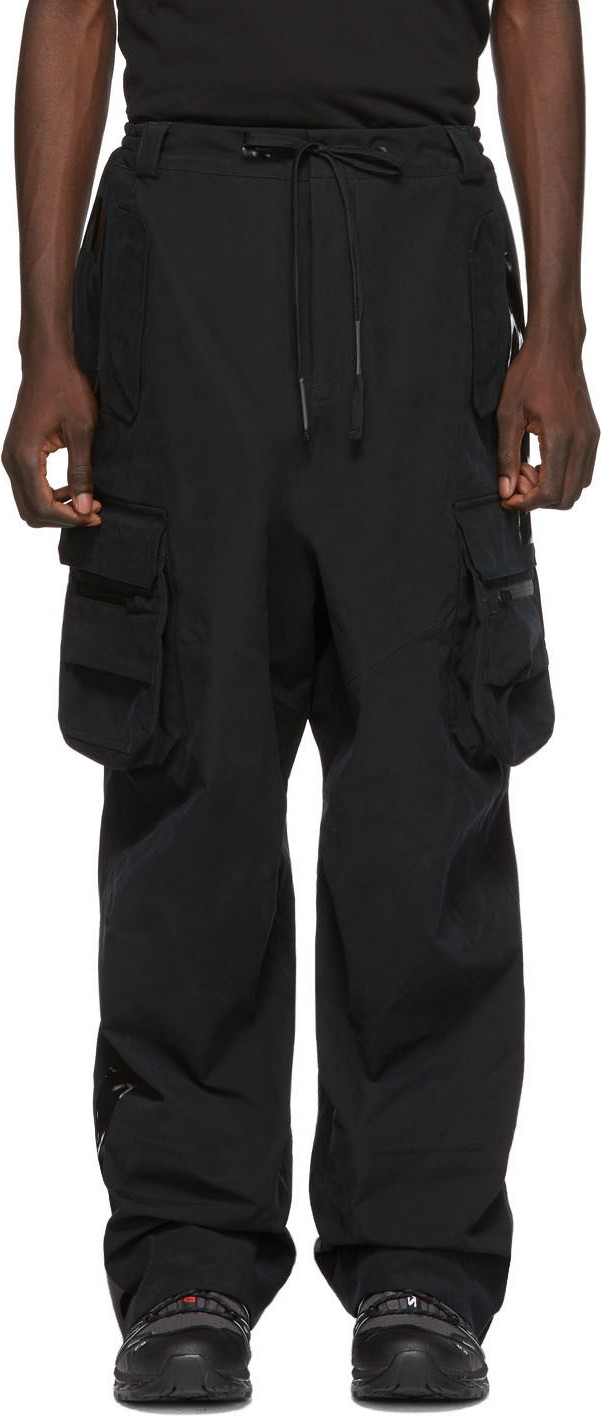 Raf Simons Black Templa Edition Loose Shell Cargo Pants