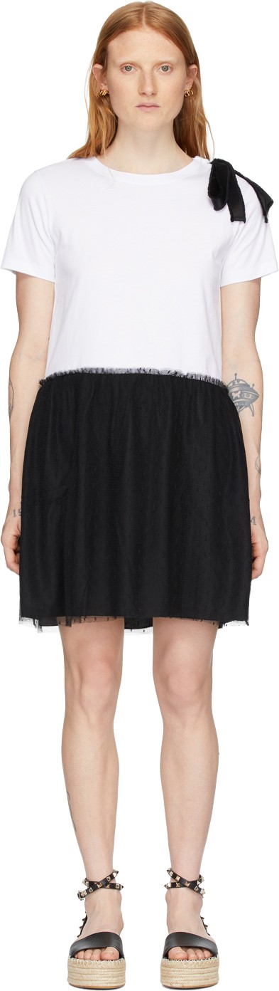 RED Valentino Black Jersey Ballet Dress