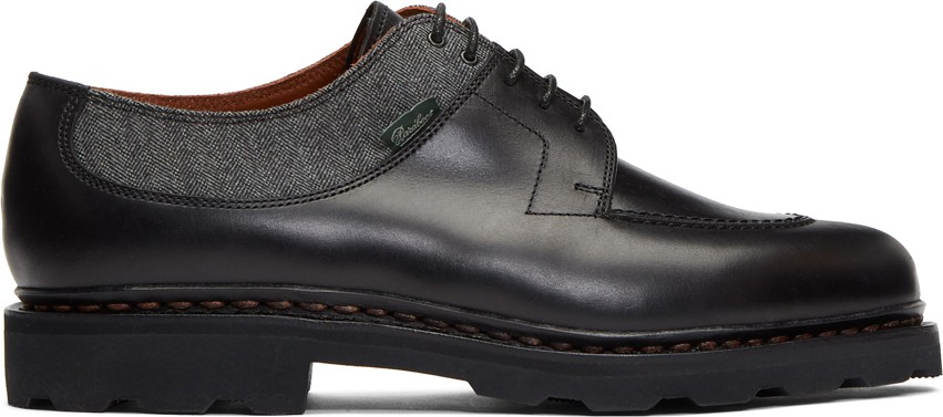 Ermenegildo Zegna Black Paraboot Edition Marche II Derbys