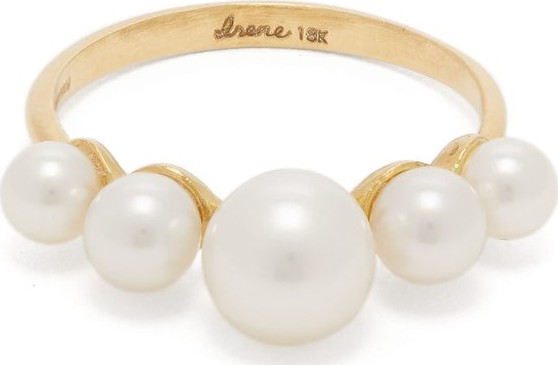 Irene Neuwirth Gumball pearl & 18kt gold ring