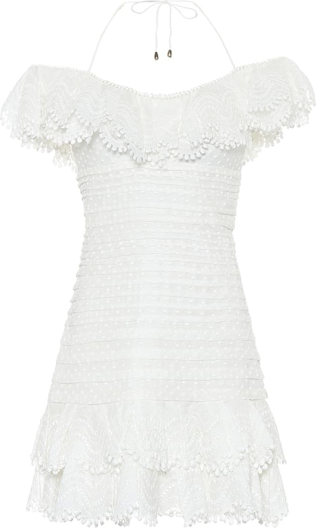 Zimmermann Super Eight linen-blend minidress