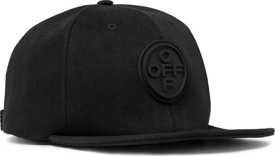 Off White Logo-Appliquéd Denim Baseball Cap