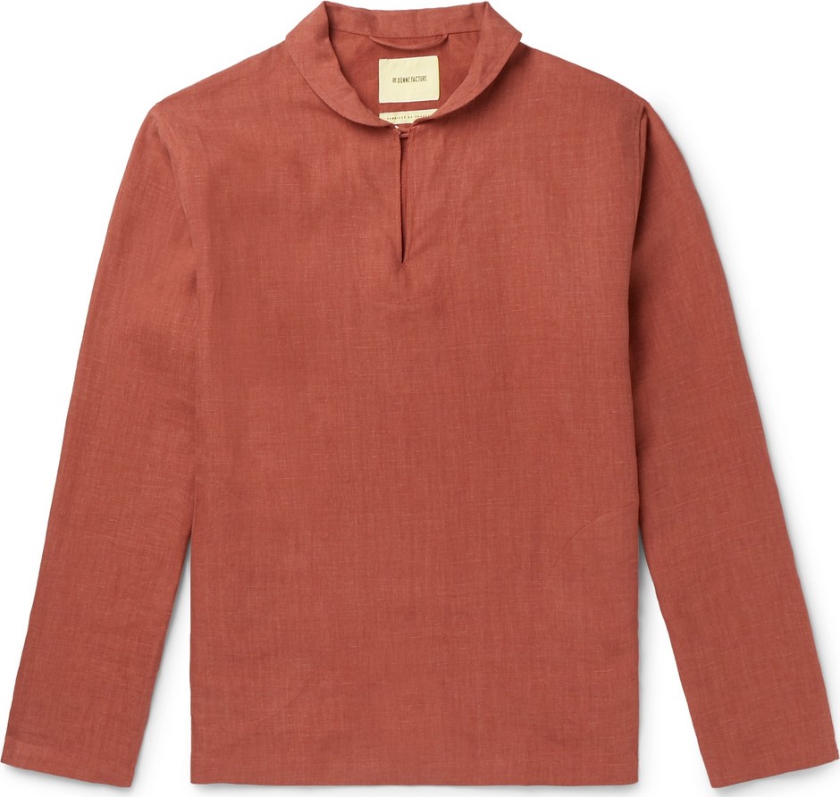 De Bonne Facture Brushed-Linen Shirt
