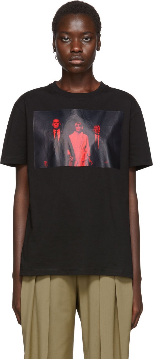 Raf Simons Black Twin Peaks T-Shirt