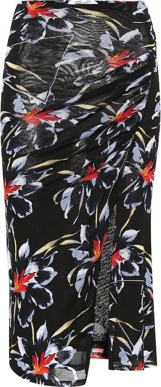DIANE von FURSTENBERG Floral-printed midi skirt