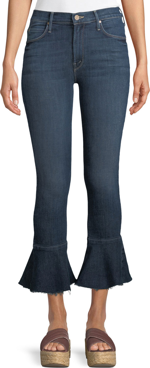 MOTHER Cha Cha Fray Ankle Jeans