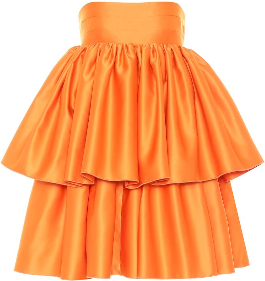 ROTATE Birger Christensen Carmina satin strapless minidress