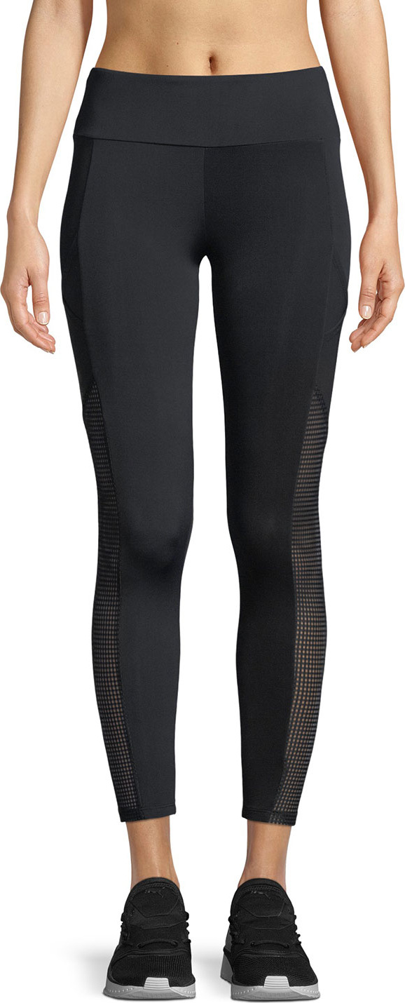 Lanston Rhys Mesh Cropped Pocket Leggings