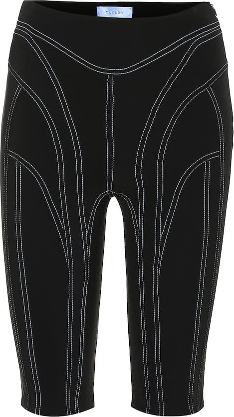 Mugler High-rise technical shorts