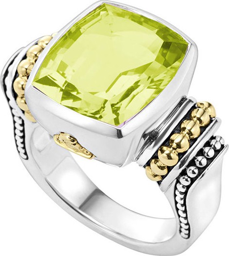 LAGOS 14mm Caviar Color Faceted Caviar Ring, Size 7