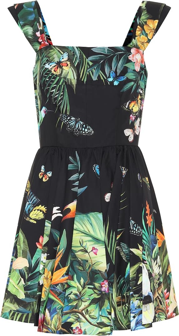 Dolce & Gabbana Printed cotton minidress