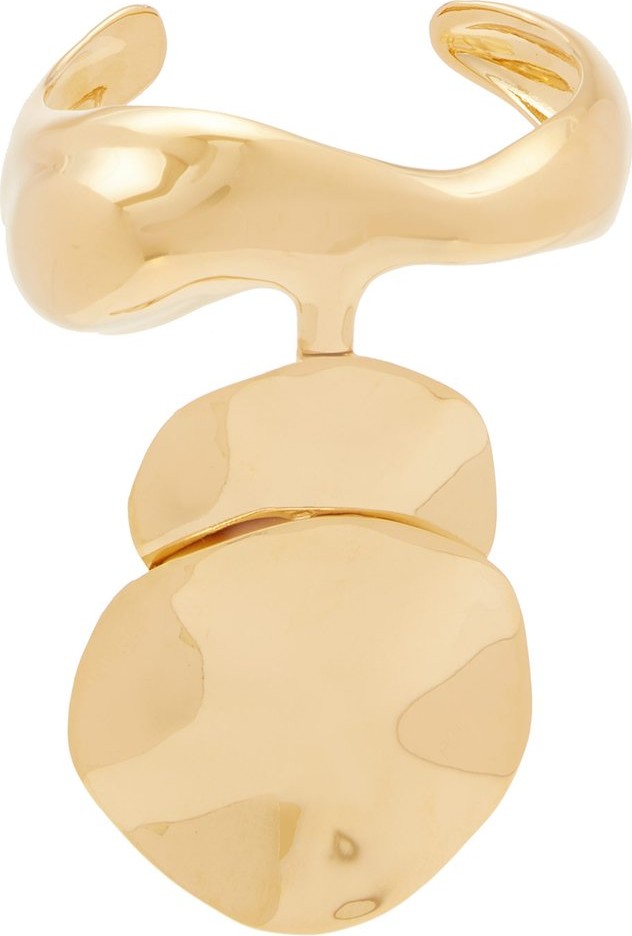 Chloe Hammered double disc cuff