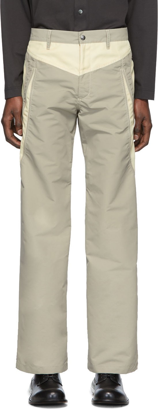 Kiko Kostadinov Taupe & Beige Riding Claw Trousers