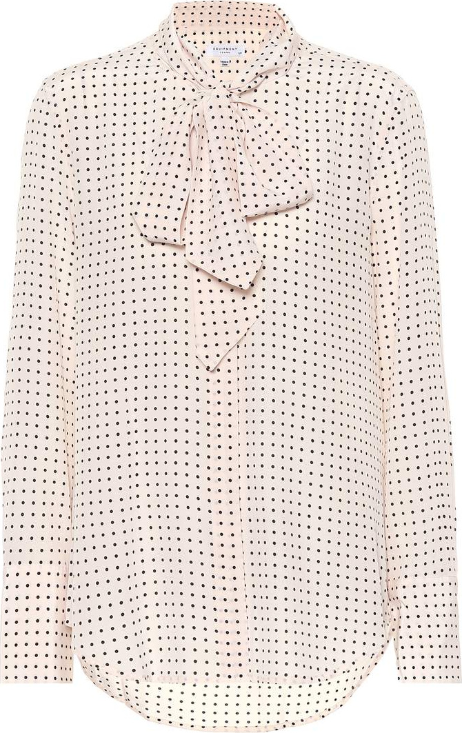Equipment Polka-dot silk blouse