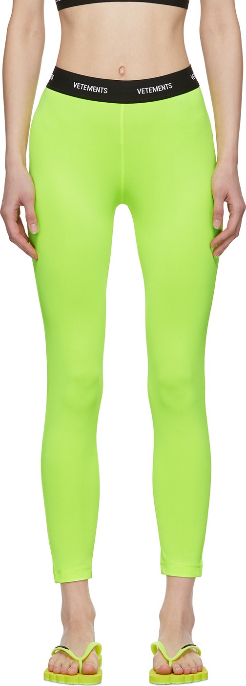 Vetements Yellow Jersey Leggings