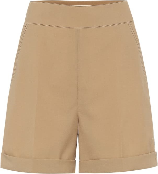 Marni High-rise wool shorts