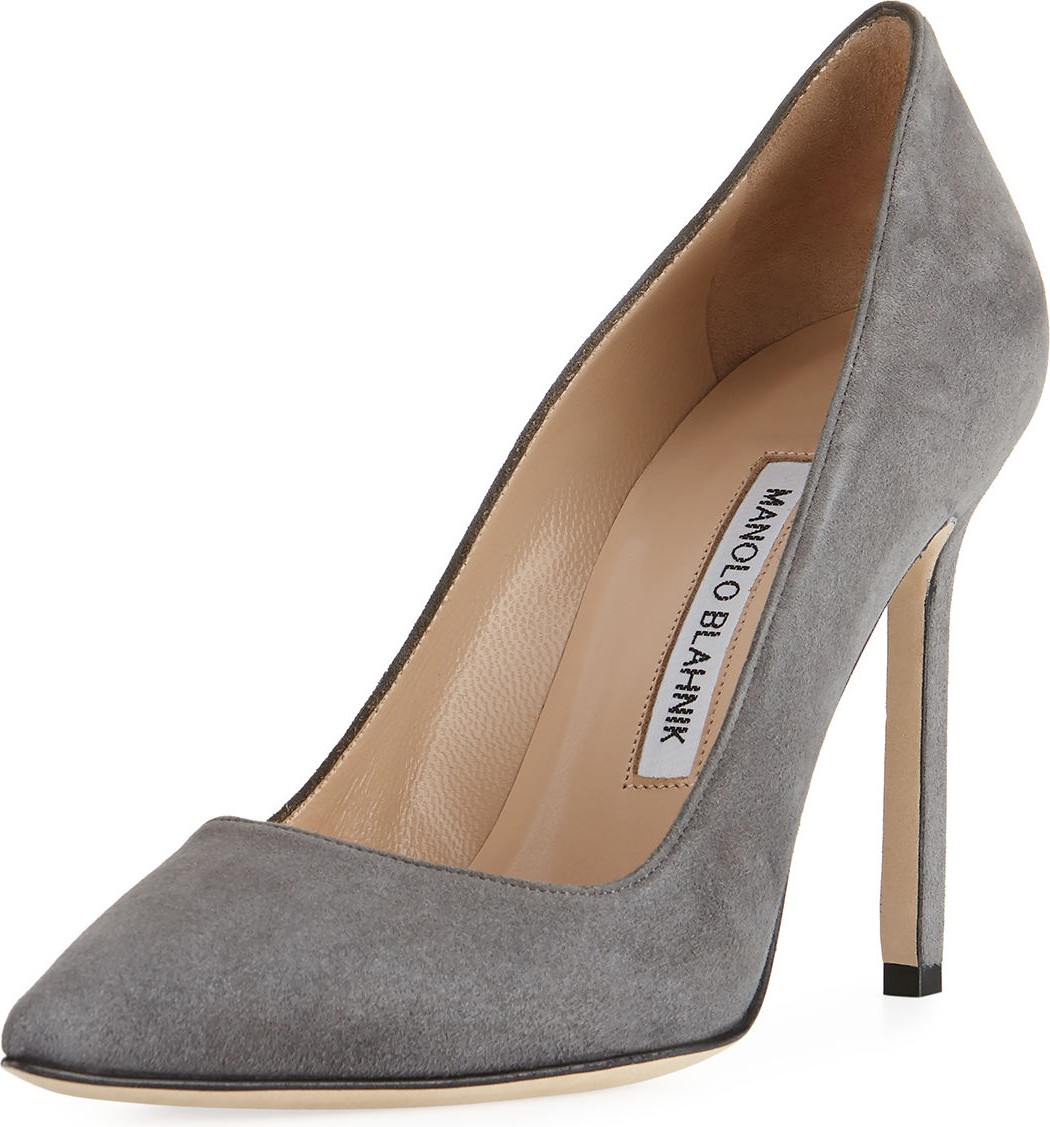 Manolo Blahnik BB 105mm Suede Pumps