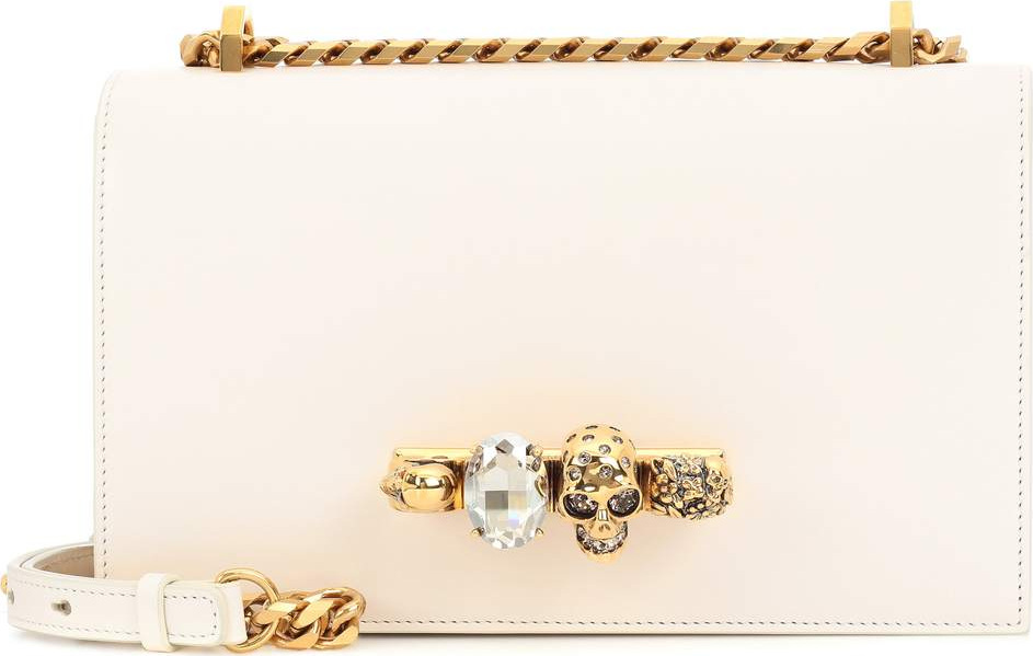 Alexander McQueen Skull crystal shoulder bag