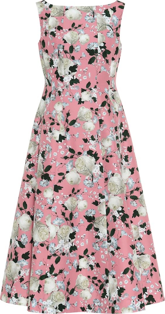 Erdem Kinsey floral cotton midi dress