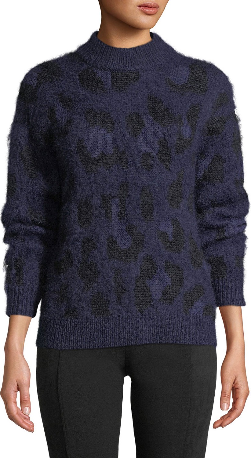 Kate Spade New York leopard pullover sweater